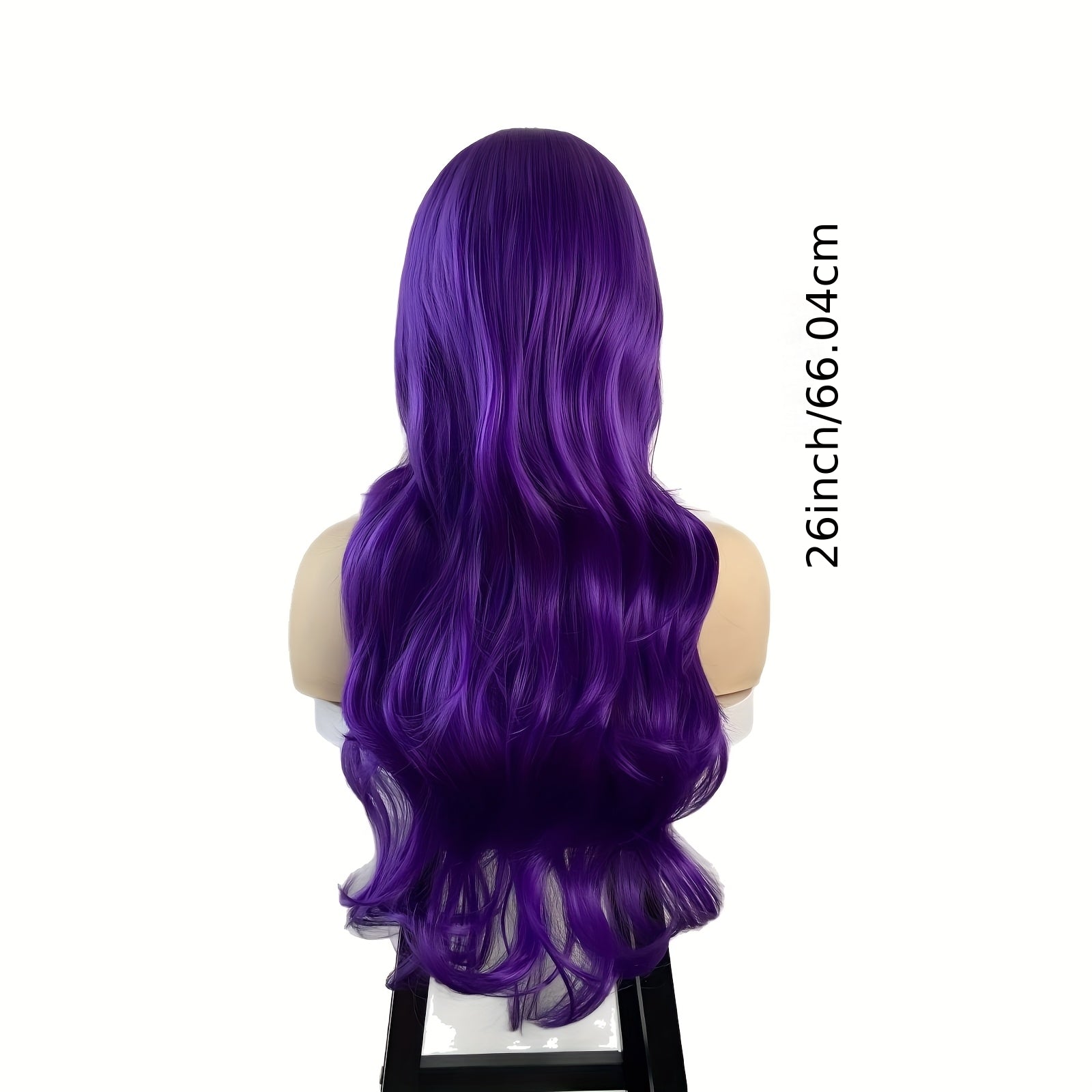 1pc Women'S Woven Wig, 26 Inch, Buckle Net, Body Wave, Protein Filament, Multicolor Options (Pink, Burgundy, Purple, Orange, Red), Ideal for Daily Wear, Halloween, Christmas, and Festive Occasions, Soft and Skin-Friendly