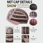 18-inch Medium-Length Gradient Brown-Golden Curly Wig with Bangs | Heat-Resistant Synthetic Hair Suitable for Women, Ideal for Daily Wear, Parties, Valentine'S Day, and Vacations