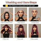 20 Inch Black Curly Wig with Figure-of-Eight Bangs; Wigs for Women, Carnival; Kpop, K Pop; Y2k; Cosplay; Fluffy Hair Net; Festive Atmosphere; Musthave for Beginners; Rose Net Hat; Comfortable to Wear; Matte High Temperature ; Unique Wig